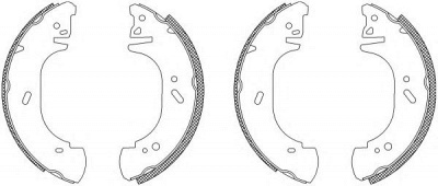 HELLA PAGID 8db355003221 -  Комплект тормозных колодок